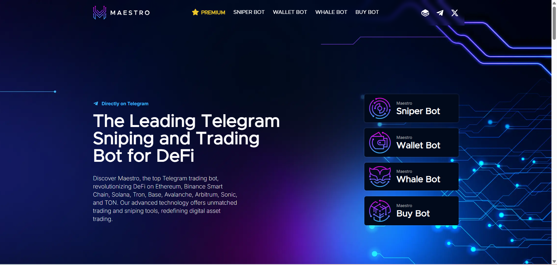 Telegram Trading Bot Maestro