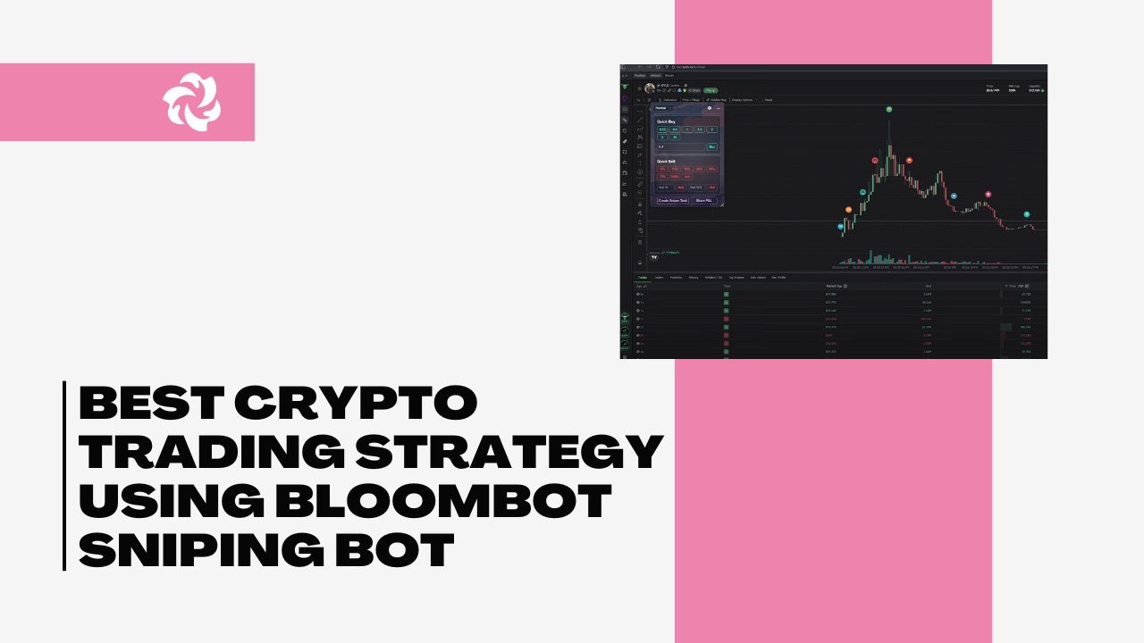 a thumbnail for "Best Crypto Trading Strategy Using BloomBot Sniping Bot" with a crypto graph