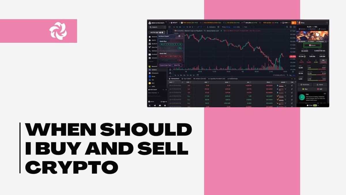 When Should I Buy and Sell Crypto